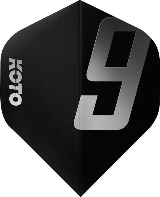 KOTO 9 Edition Metallic NO2 Black & White - Dart Flights van KOTO — afbeelding 2