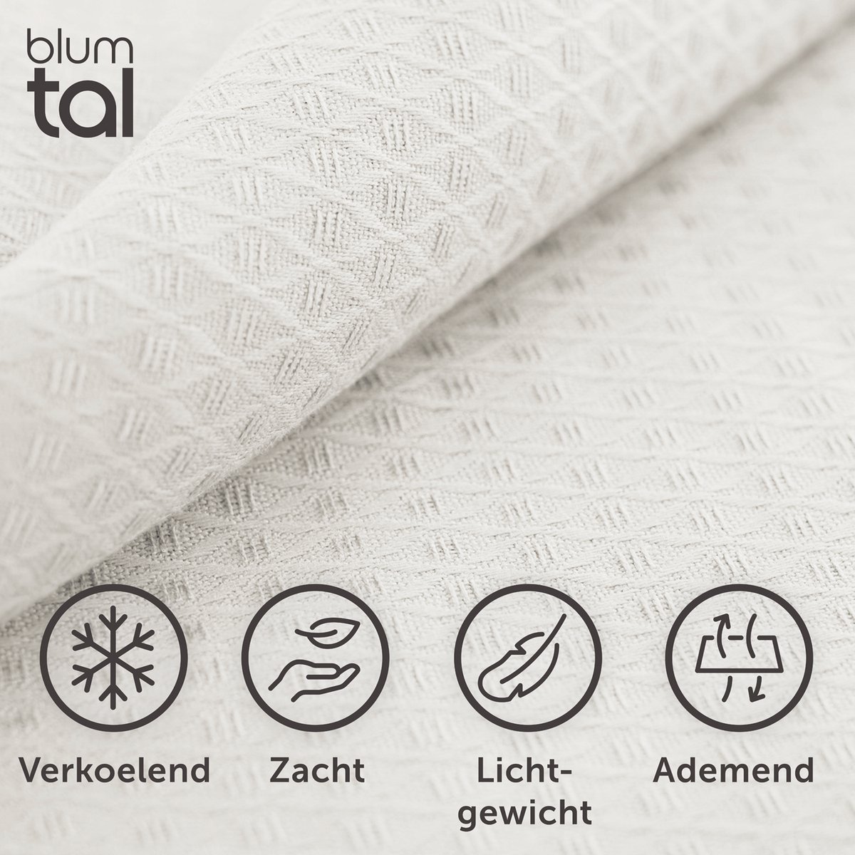 Blumtal Kühldecke 200x230 cm - Sommerdecke Bambus - Oeko-TEX