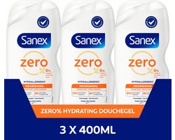 Sanex Zero% Hypoallergenic Nourishing Douchegel - - 3 x 400ml