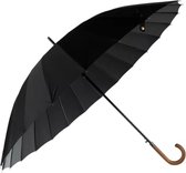 Bol.com Luxe Smid Stormparaplu - Klassieke Paraplu - Doorsnee 124cm - Paraplu Zwart - Musthave aanbieding