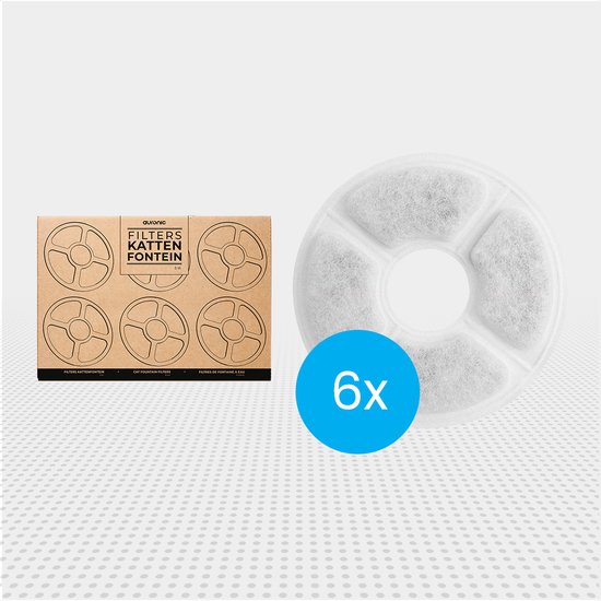 Drinkfontein Filters – 6 stuks (drinkfontein vierkant) – Pets Pride Drinkfontein Filters – 6 stuks (drinkfontein vierkant) – Pets Pride