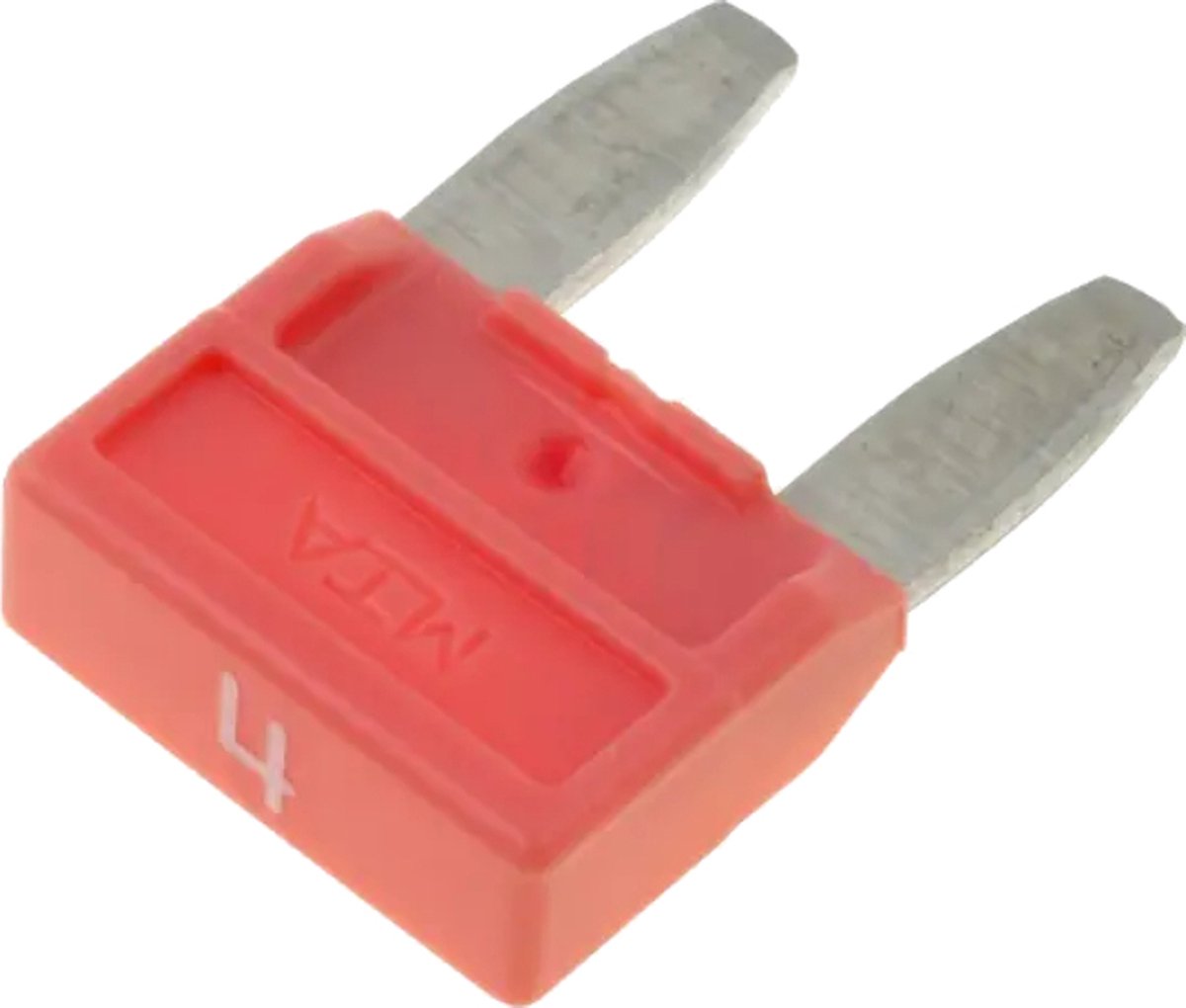 Mini Autozekering - 4 Ampere - Roze - 10 stuks