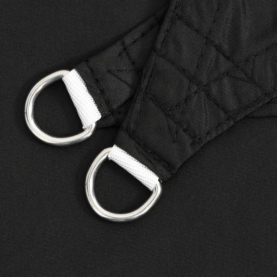 vidaXL Pare-soleil carré 7x7 m Tissu Oxford Noir - Voile d'ombrage - Voiles d'ombrage - Toile d'ombrage - Toile d'ombrage