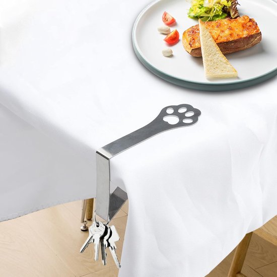 DISPLAY SALES - Lot De 2 Pinces-nappe Pour Panneaux Jusqu'à 8 Mm D'épaisseur | Support Pour écrans De Protection, En Acier Inoxydable - 7