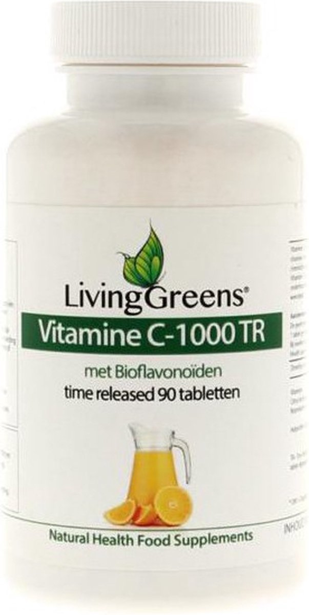 Goedkoopste LivingGreens Vitamine C 90 tabletten, C1000, c1000mg,weerstand formule,vitamine C