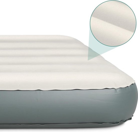 Opblaasbaar logeerbed met elektrische luchtpomp - Eenpersoons luchtmatras met kussen - Geschikt voor binnen en buiten. van Intex — afbeelding 4