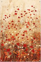 Bloemen tuinposter - Natuur posters - Tuinposter Stengels - Tuinposter - Schutting poster - Tuin decoratie voor buiten tuinposter 80x120 cm