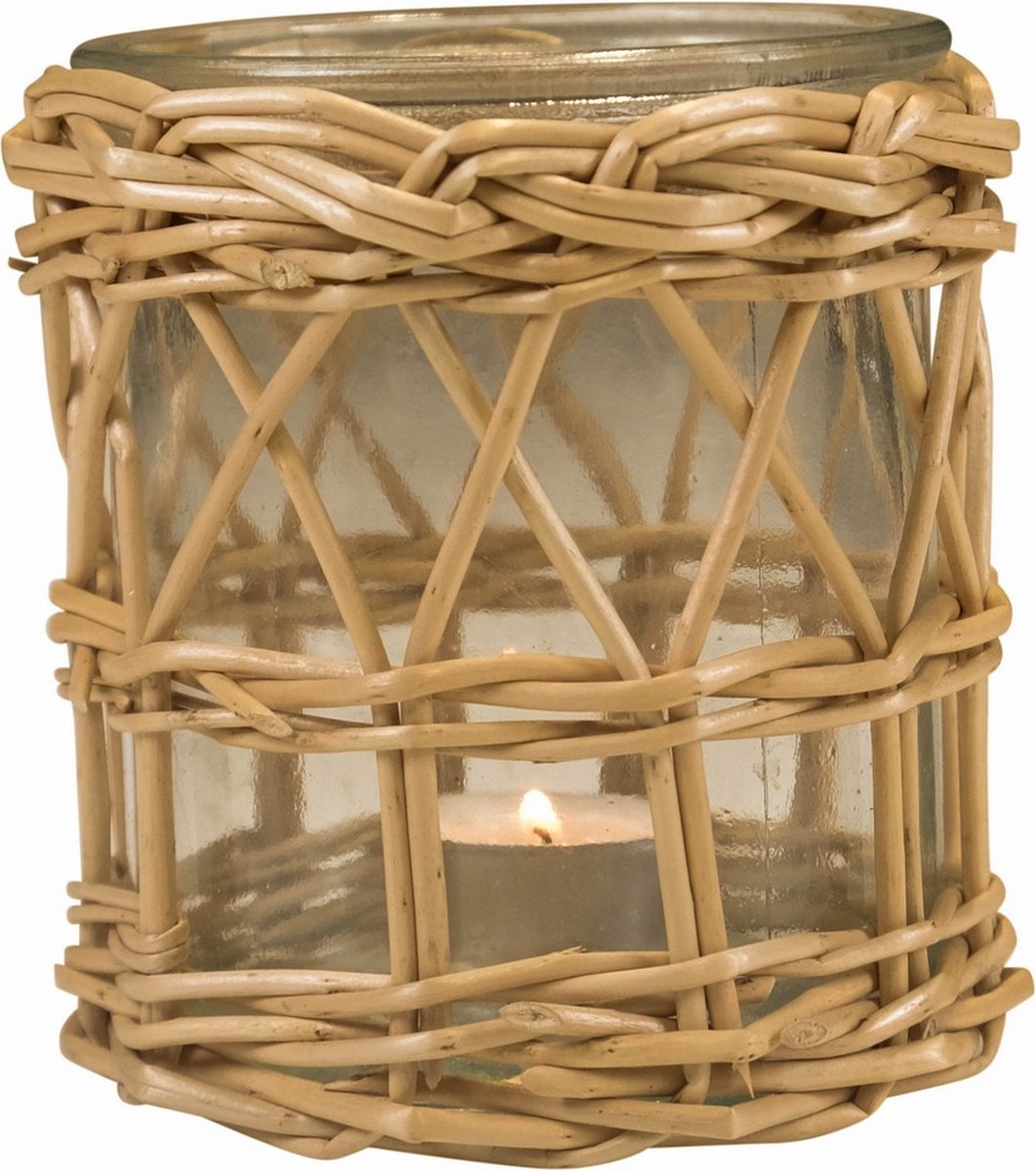 Mars & More rotan windlicht recht x 15cm Bruin