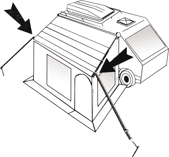 Bo-Camp - Stormband set - Universeel - Clips - 2 Stuks van 3 van Bo-Camp — afbeelding 3
