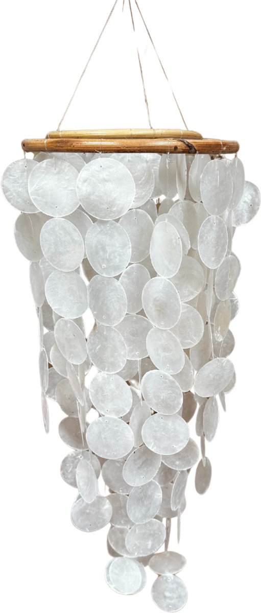 Cokos Sifra Rotan mobiel/windgong Ø22cm - Wit