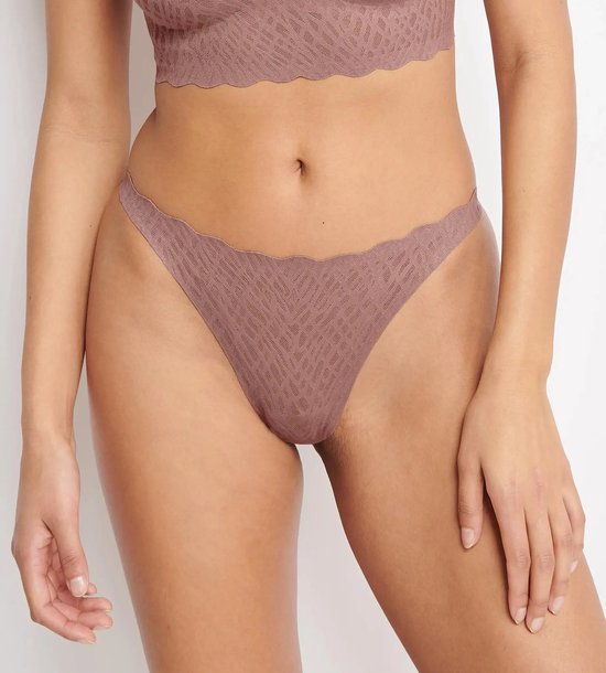 sloggi ZERO Feel Bliss String Slip Femme - Zwart - Taille S
