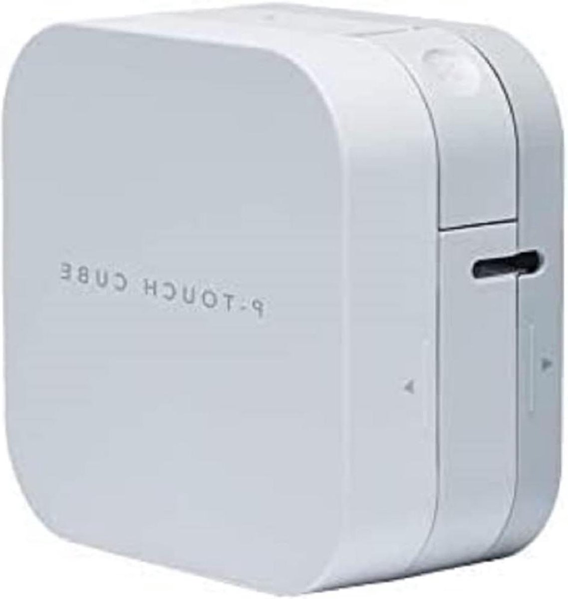 P-Touch Cube Bluetooth-Labelapparaat voor 3.5 tot 12 mm Brede TZe-Lettertapes - Hoge Afdruksnelheid - Lichtgrijs