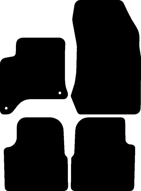 Automatten geschikt voor Peugeot 2008 - 2020-heden - 4-delig - Basic - Uitvoering: 2008 | 110/136/145 Hybrid e-DSC6