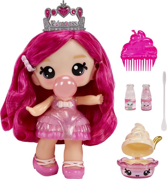 Yummiland pop met lipglossdiertje – Bianca Bubblegum – 25 cm