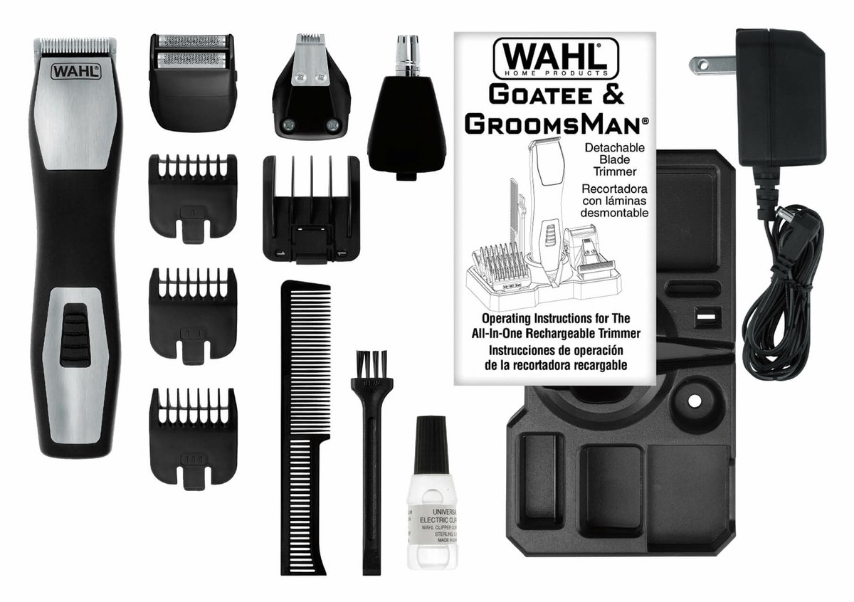 Wahl GroomsMan Pro - baardtrimmer - Zwart thumbnail 5