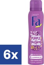 Fa Deo Purple Passion Spray - 6 x 150 ml
