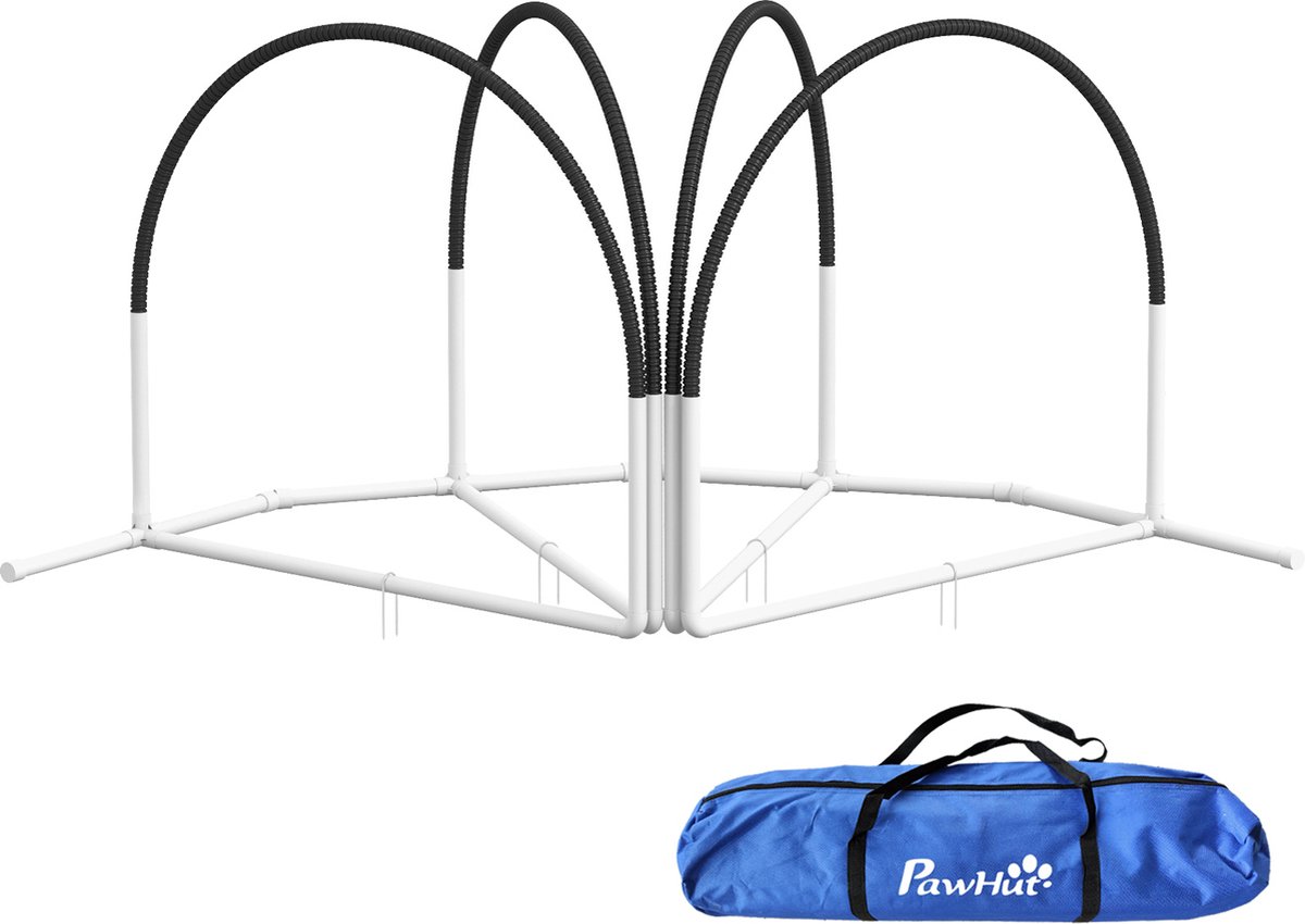 PawHut Hürdenlaufset mit Tragetasche D07-042V00