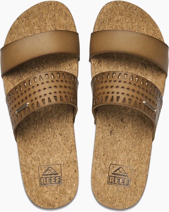 Reef Cushion Vista Perforated Slippers - Coffee