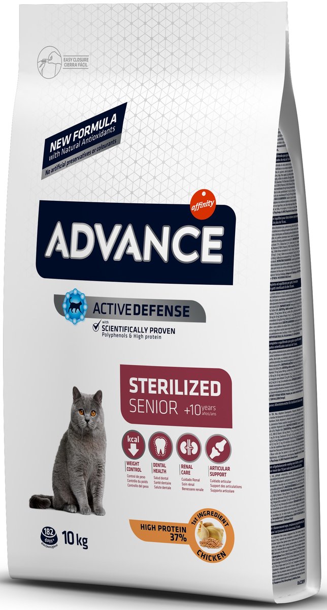 Advance Advance - Sterilized Sensitive - Senior 10+ - Kattenvoer - 10 kg