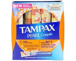 Tampax Tampons Pearl Compak Super Plus Applicator — 16 stuks