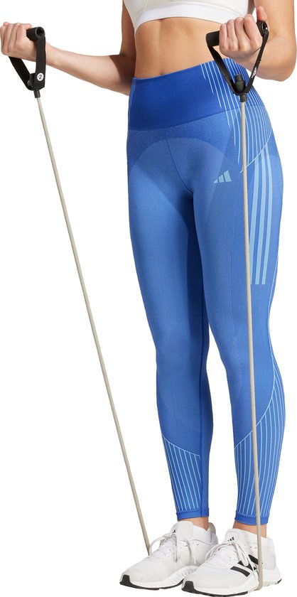 adidas Performance Seamless Branded 7/8 Legging - Dames - Blauw- XL