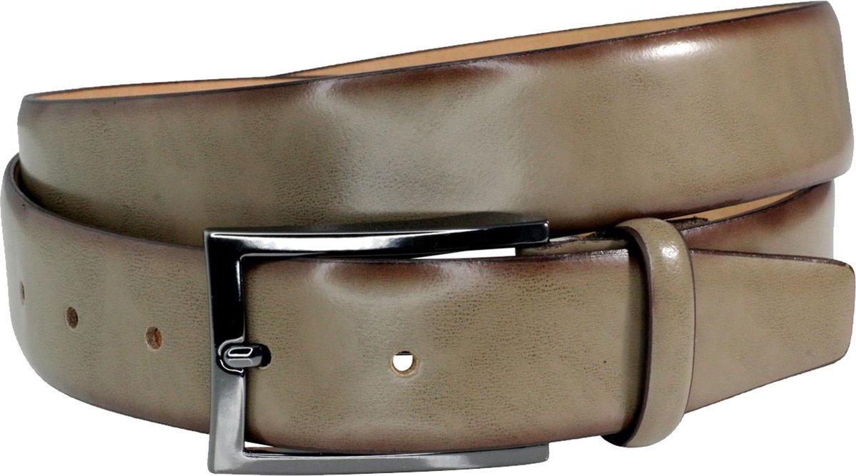 LINDENMANN leren heren riem - taupe