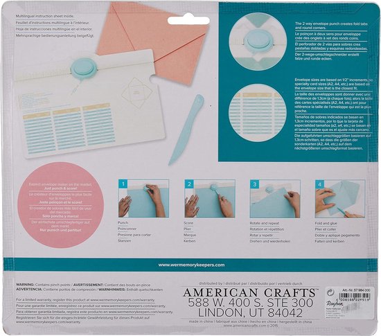 We R Memory Keepers Wij R Geheugen Keepers Envelop Ponsbord 13 3 X 1135271 We R Memory Keepers Wij R Geheugen Keepers Envelop Ponsbord 13 3 X 1135271