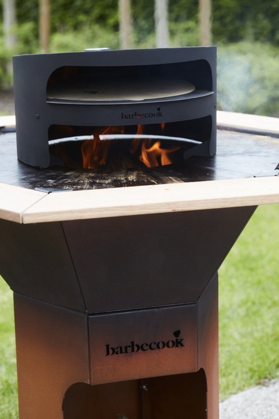 Barbecook Pizza-Oven voor Jules en Nestor - L 52 x B 46 x H 28 cm - Staal - Zwart — afbeelding 2