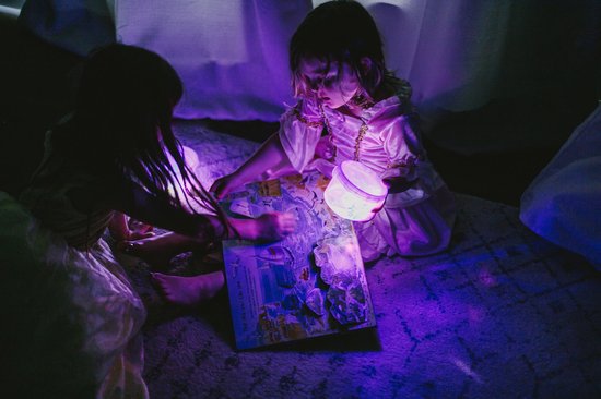 Glo Pals Lumi, Light Up Cubes, Paars, 4 Stuks van Glo Pals — afbeelding 3