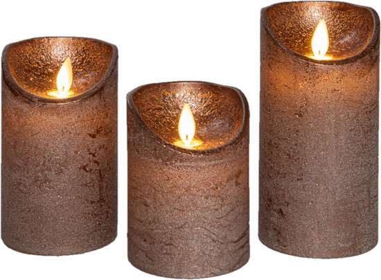 Anna Collection LED stompkaarsen - 3x