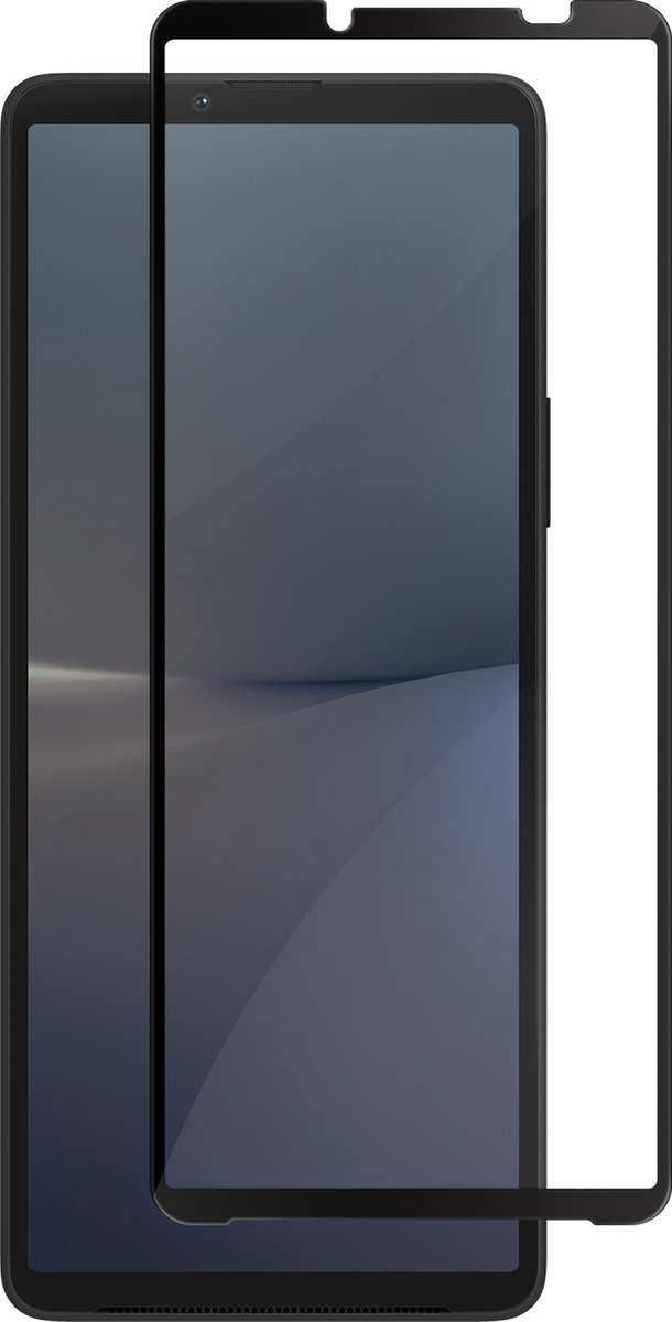 Gehard glas Geschikt voor Sony Xperia 10 V, 10 VI Hardheid 9H Antikras zwart