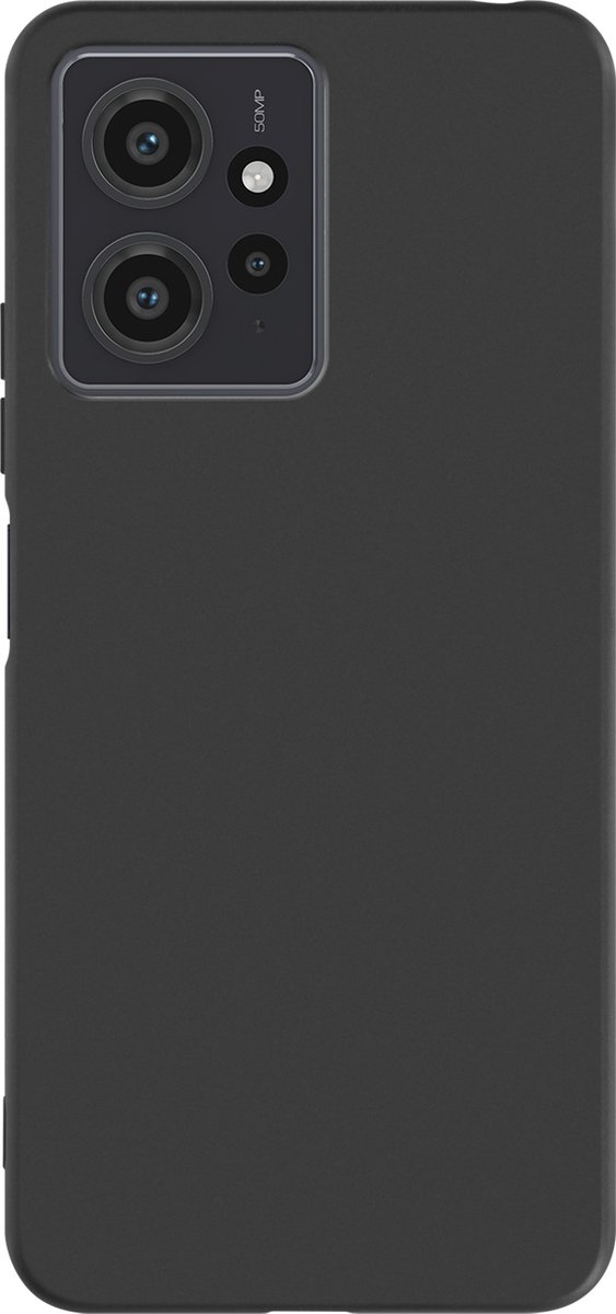 Avizar Schokbestendige Hoes voor Redmi Note 12 4G Zachte Siliconen Bescherming, Zwart