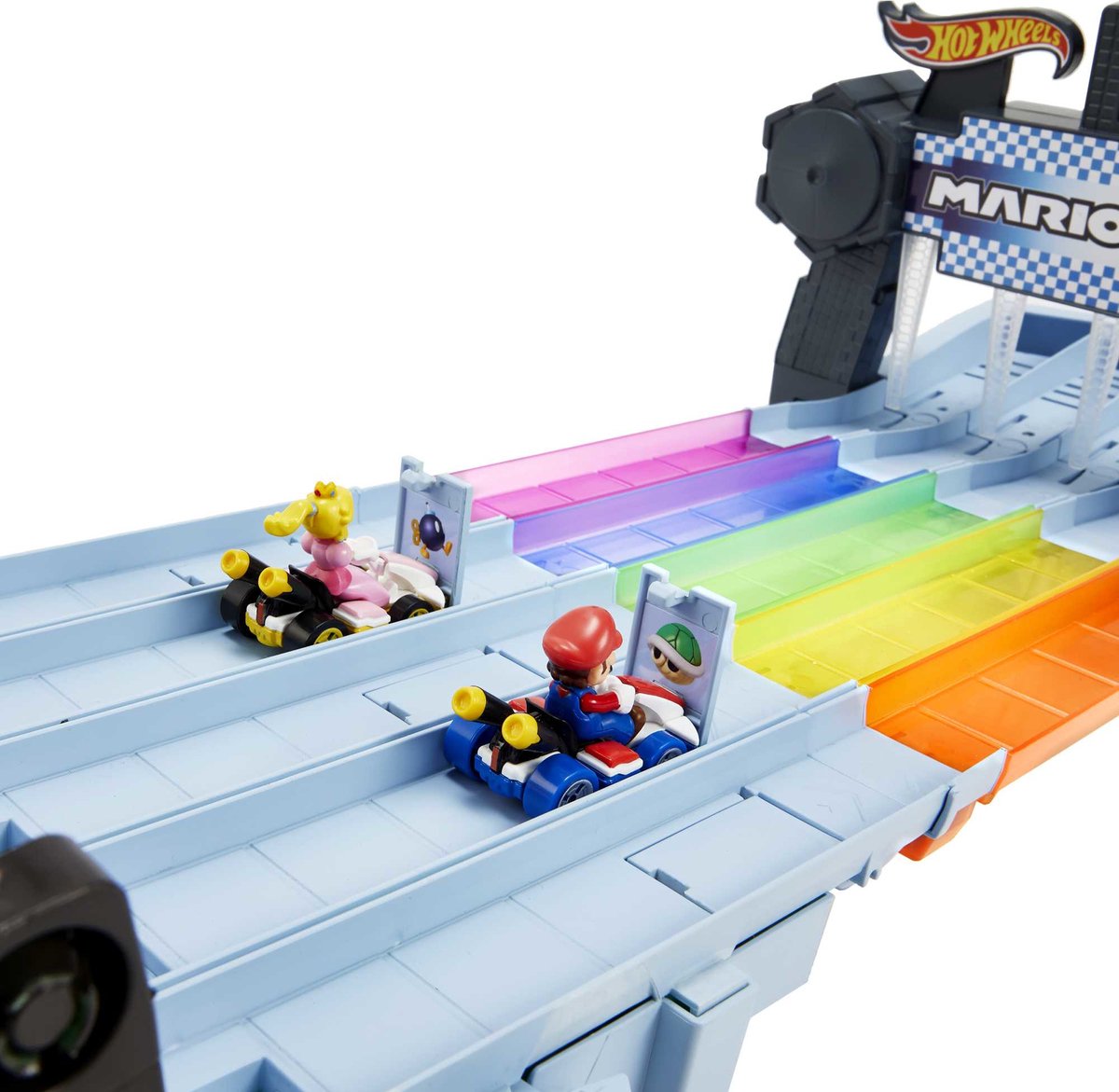 Hot Wheels Mario Kart Regenboog Raceset Speelset — afbeelding 8