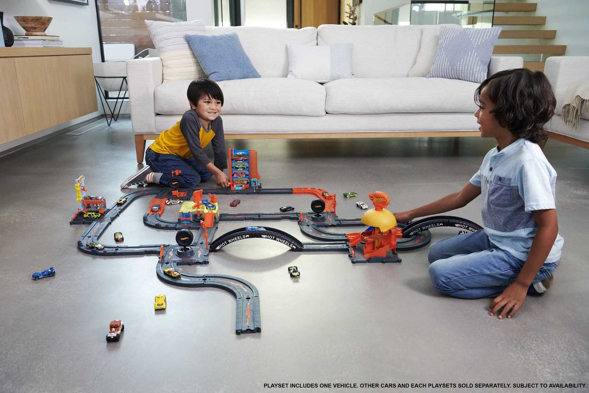 Hot Wheels City Stadsgarage voor Onderhoud en Reparatie