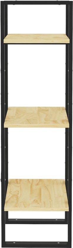 Bibliothèque The Living Store - Style Industriel - 40 x 30 x 105 cm - Pin Massief