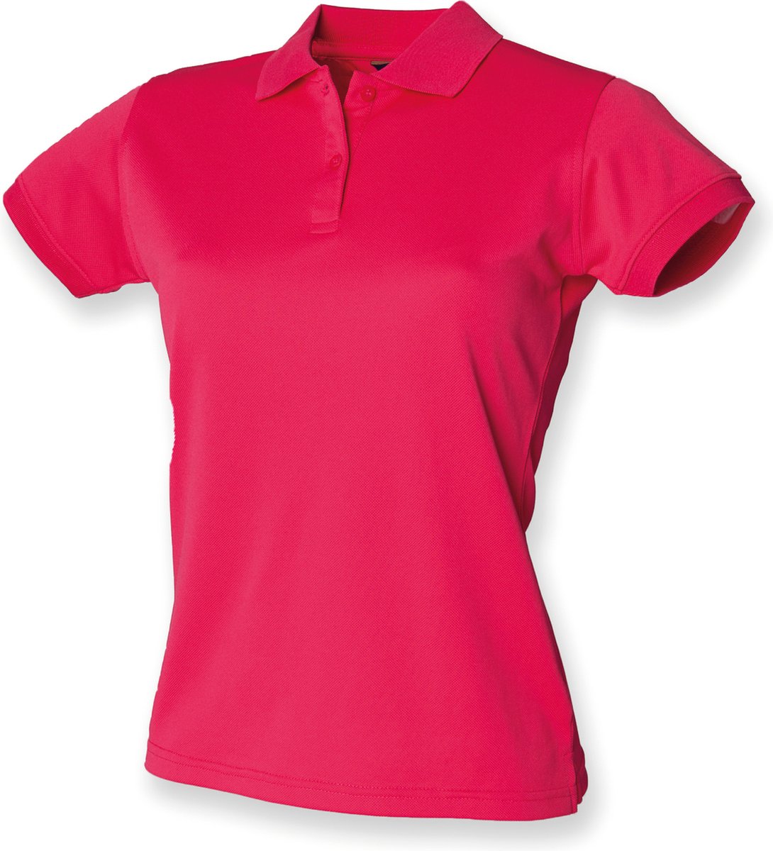 Henbury Ladies Coolplus® Polo Shirt H476 - Bright Pink - XXL