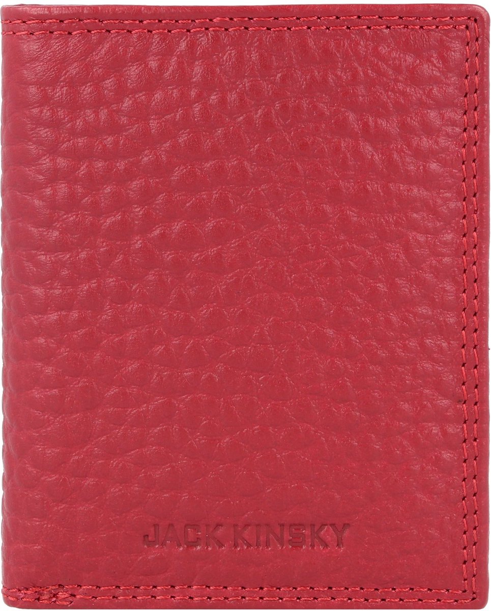 Jack Kinsky Albany 105 Portemonnee RFID Leer 8.5 cm - Jongens - Staand formaat - rot