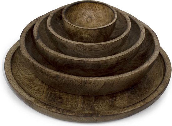 Schaal Mango hout 25x25x5cm