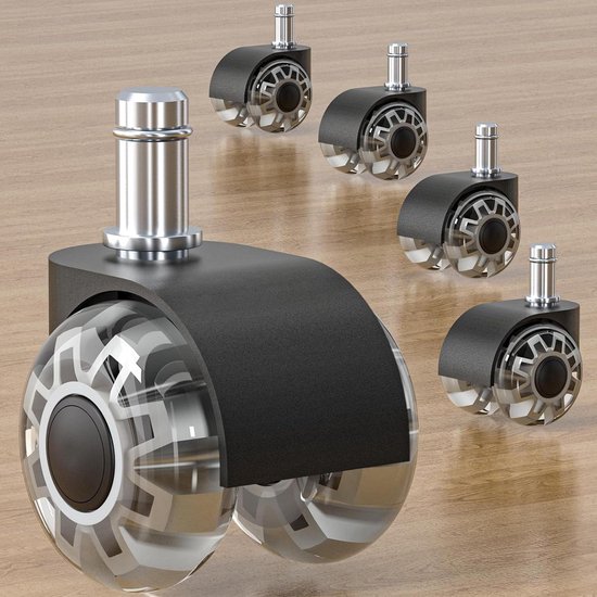 Roulette Fauteuil De Bureau Lot De 5 Roulettes Pour Chaise De Bureau Mastery Mart - Tige Roue De Chaise De Bureau