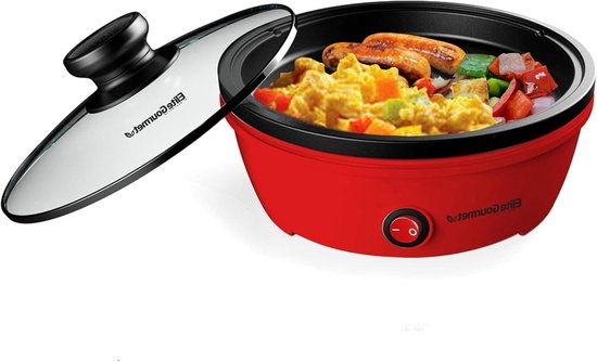 Gerlach 1760 Granitex braadpan met deksel voor bakken, koken, antiaanbaklaag, antiaanbaklaag, inductie, elektrisch fornuis, gaskeramiek, 32 cm, 5,6 l