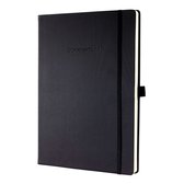 Sigel notitieboek Conceptum Pure A4 zwart hardcover 194 pagina's 80 grams blanco