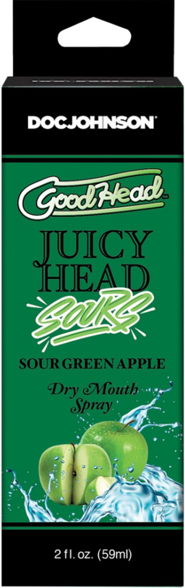 Doc Johnson - GoodHead Juicy Head Dry Mouth Spray Sour - Appel - 60 ml