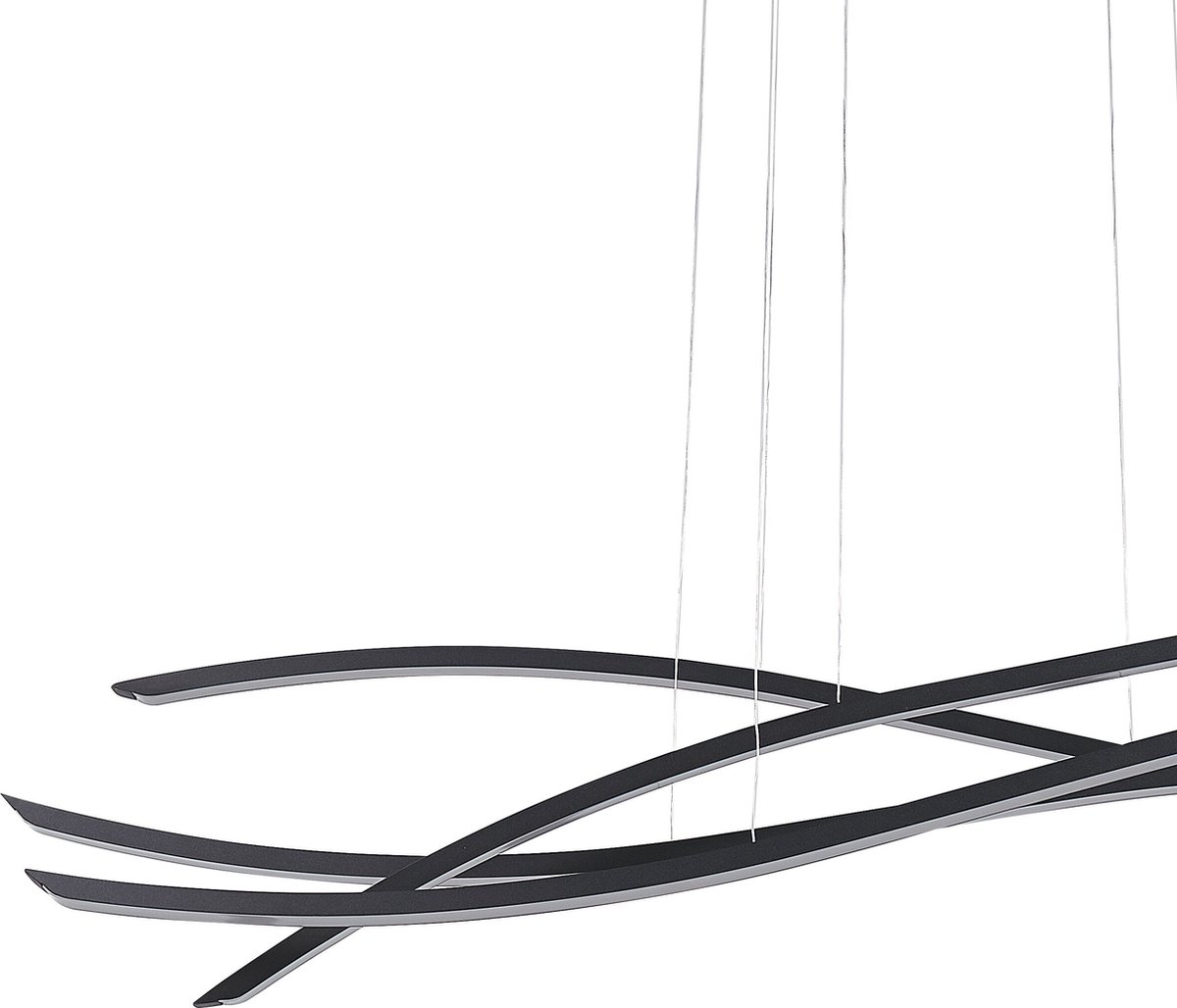 CALAO - Hanglamp 4 lampen - Zwart - Staal