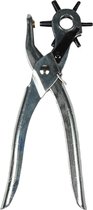 Benson Revolvertang - Gaatjestang - 6 maten - Vergrendeling - 22 cm - Voor leer, textiel en kunststof