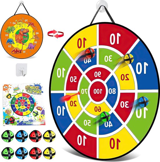26 inch Montessori Dartbord met klittenband - opvouwbaar & dubbelzijdig