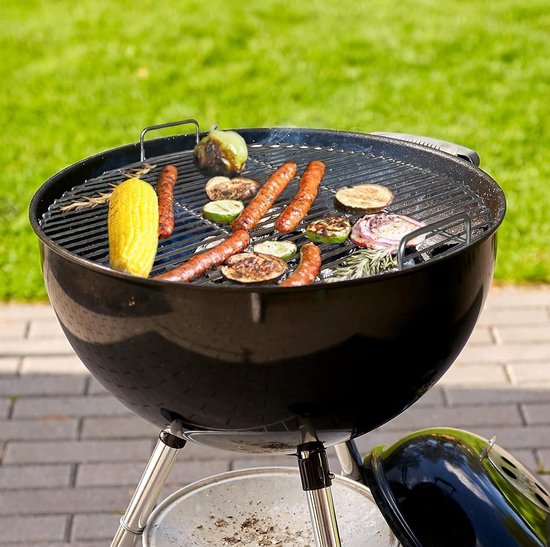 HeRo24 Grillrooster van roestvrij staal 54 cm x 34 cm met Handgrepen
