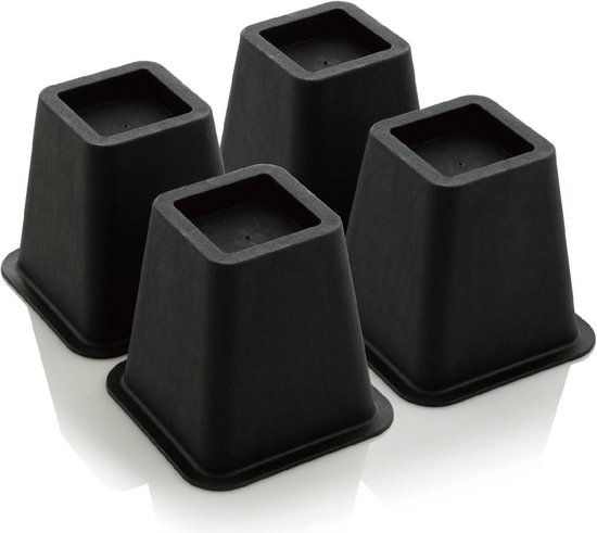 Calenxy 4 stuks meubelverhogingen 10 cm, ronde bedverhoging en