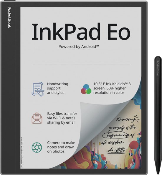 PocketBook InkPad Eo e-book reader - Touchscreen, 64 GB, Wifi - Grijs