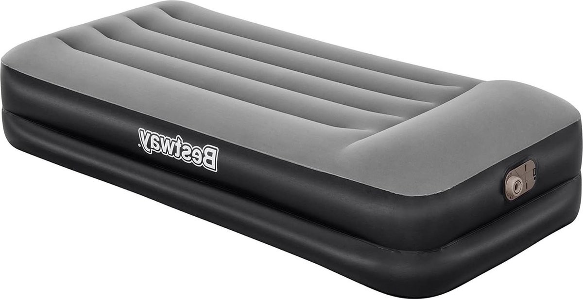 Luchtbed Aerolux met geïntegreerde elektrische pomp Single XL-Mid 191 x 97 x 46 cm zwart