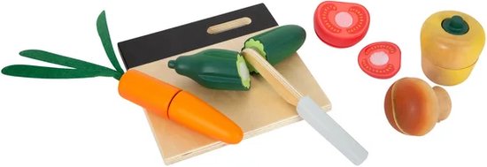 Small Foot - Houten Snij- en Speeleten Groenten Set, 13dlg. van Small Foot — afbeelding 3